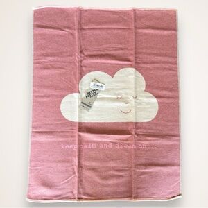 NWT Pink Cloud Recycled Cotton Baby Blanket